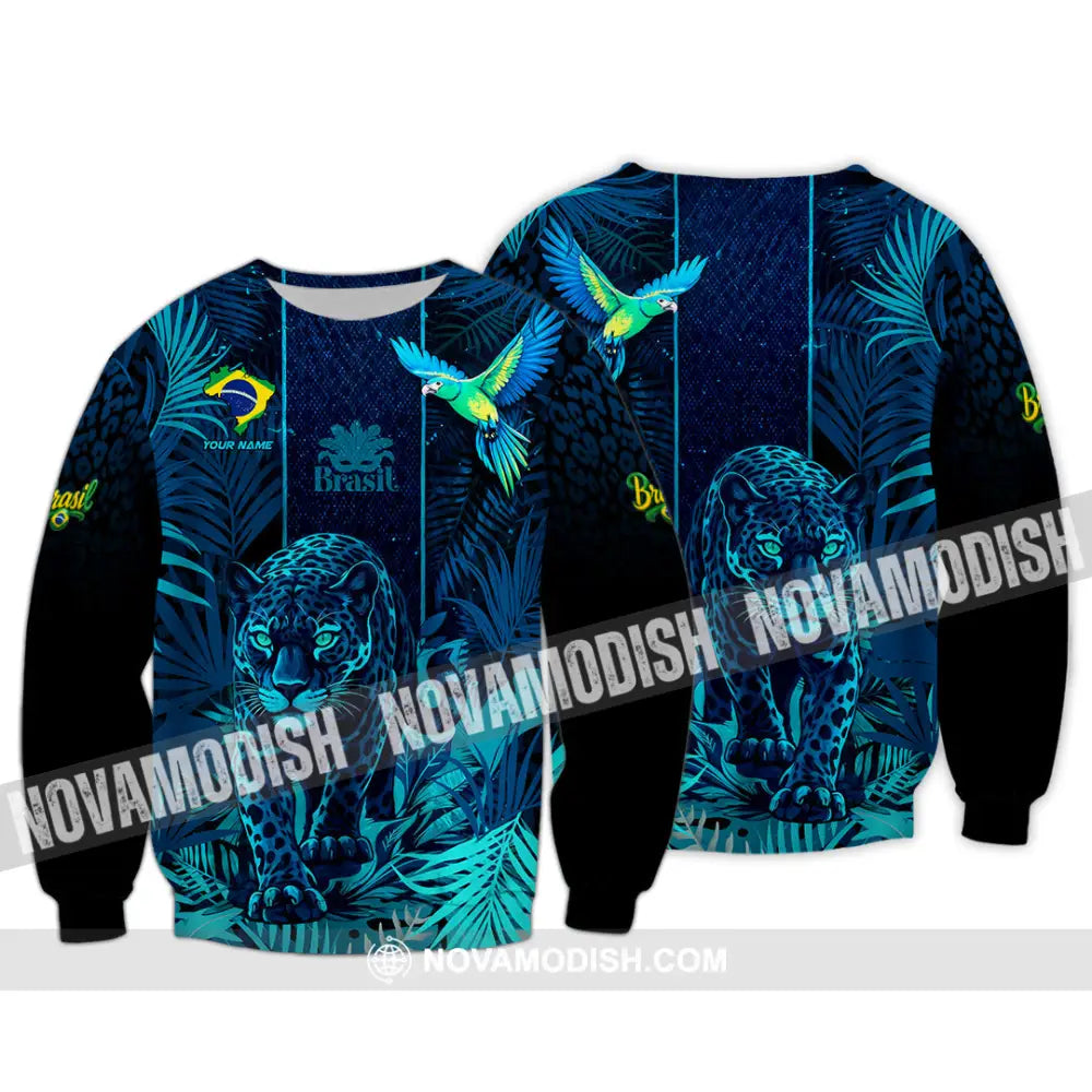 Unisex Shirt - Custom Brasil 3D Shirt Long Sleeve / S T-shirt