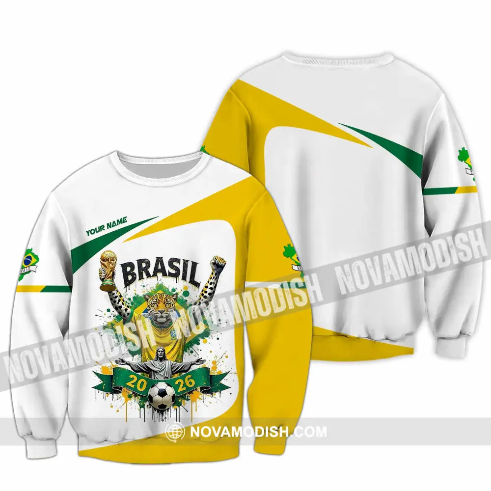 Unisex Shirt - Custom Brasil 3D Shirt Long Sleeve / S T-shirt