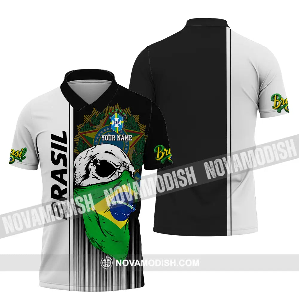 Unisex Shirt - Custom Brasil 3D Shirt Polo Shirt / S T-shirt