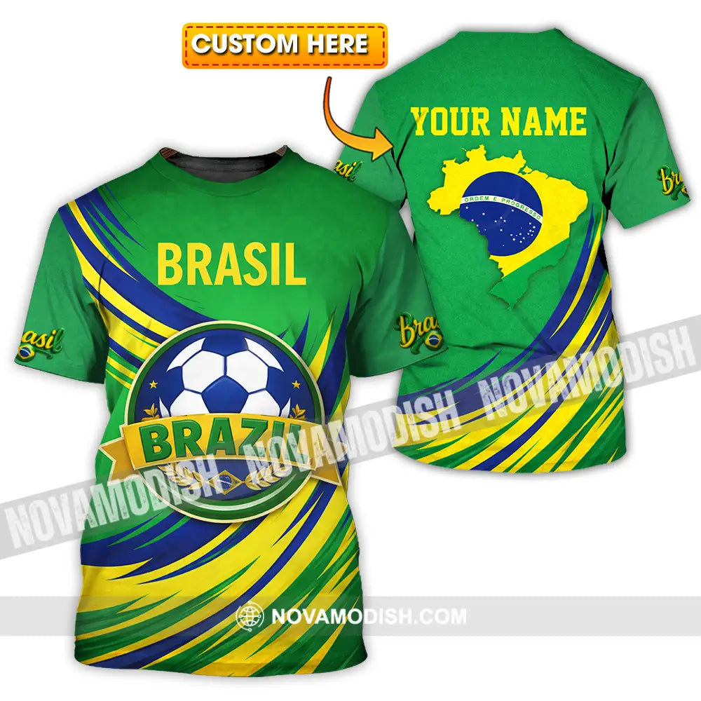 Unisex Shirt - Custom Brasil 3D Shirt T-shirt