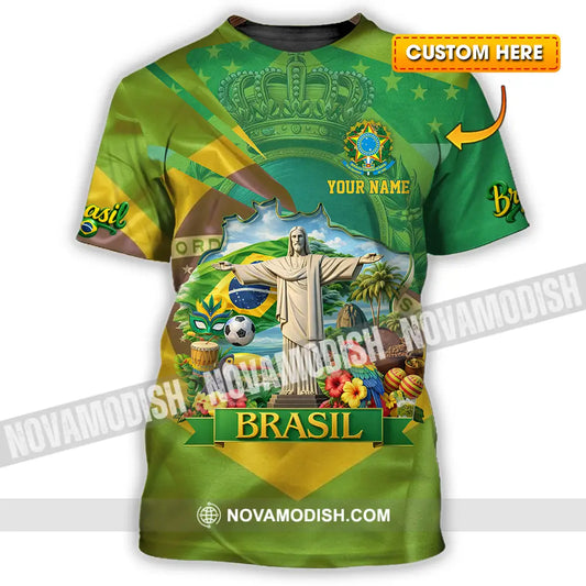 Unisex Shirt - Custom Brasil 3D Shirt T-shirt