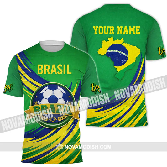 Unisex Shirt - Custom Brasil 3D Shirt T-Shirt / S T-shirt