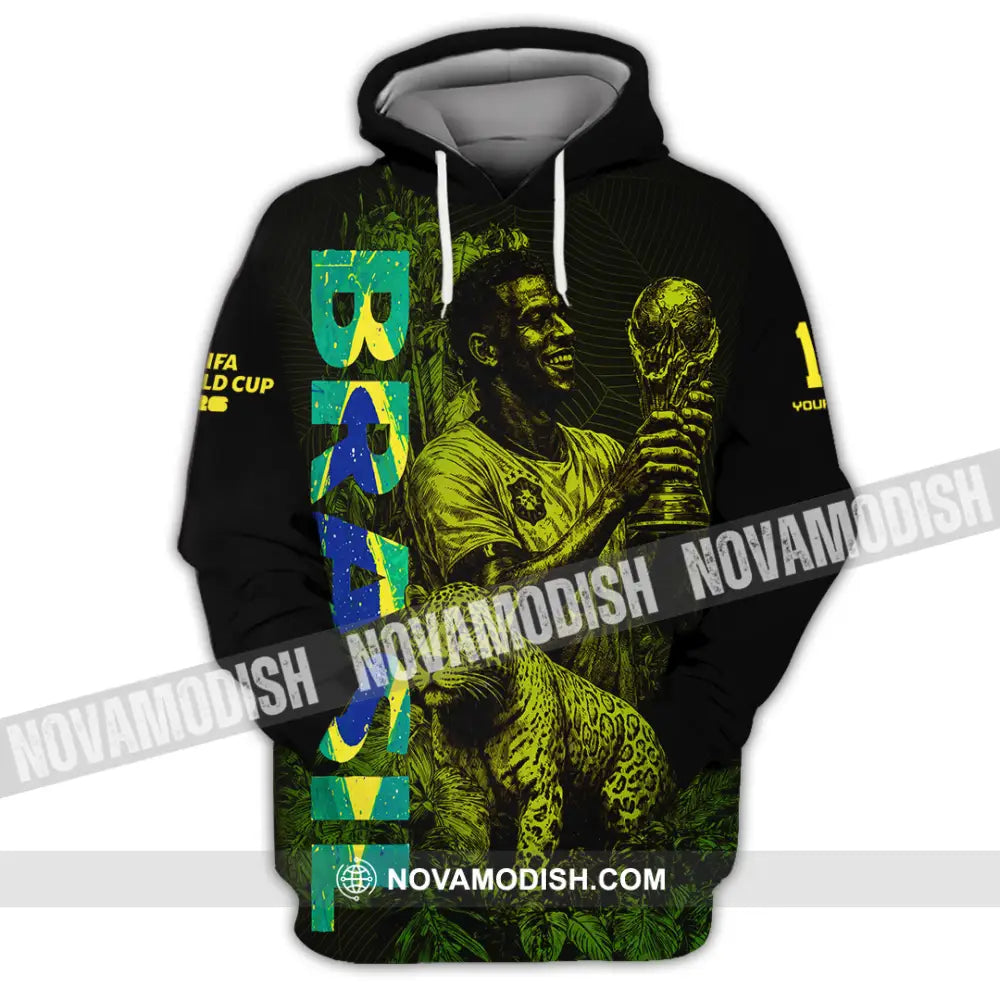 Unisex Shirt - Custom Brasil Fifa World Cup 2026 3D Shirt Hoodie / S T-shirt