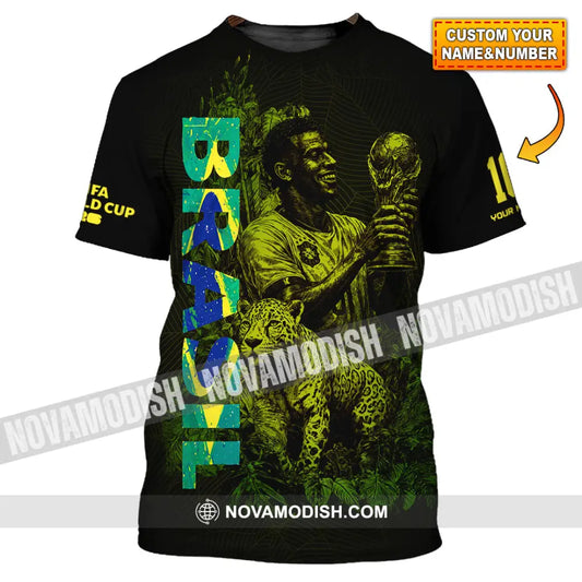 Unisex Shirt - Custom Brasil Fifa World Cup 2026 3D Shirt T-shirt
