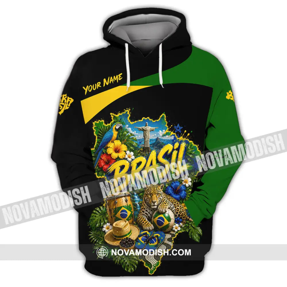 Unisex Shirt - Custom Brasil Shirt - Hoodie / S - T-shirt