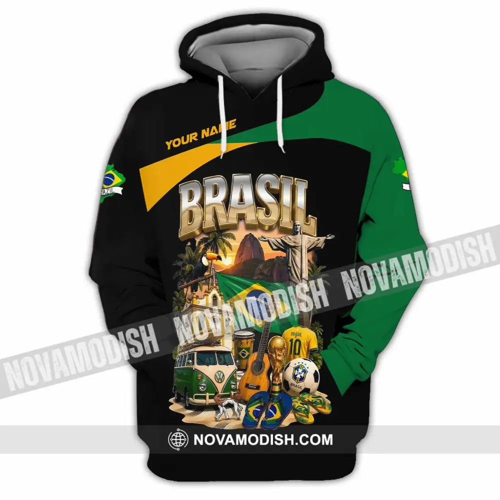 Unisex Shirt - Custom Brasil Shirt - Hoodie / S - T-shirt