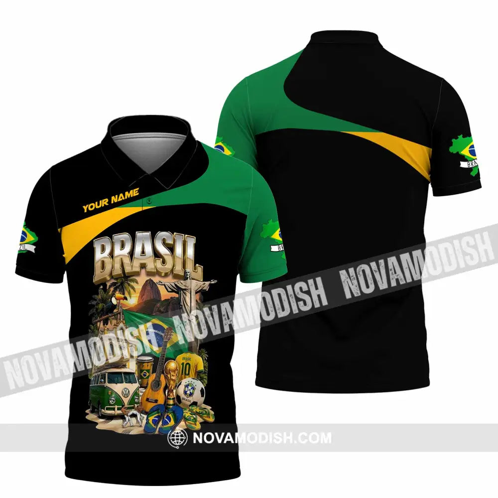 Unisex Shirt - Custom Brasil Shirt - Polo Shirt / S - T-shirt