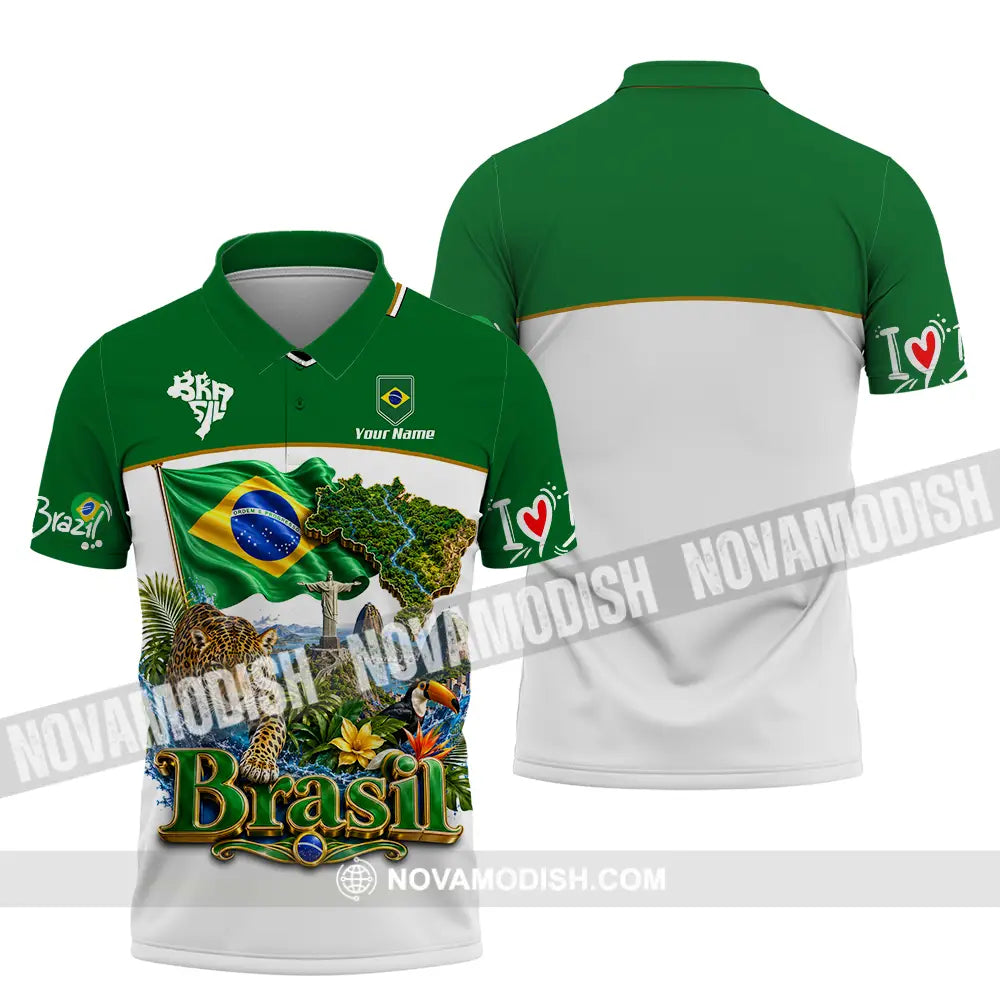 Unisex Shirt - Custom Brasil Shirt - Polo Shirt / S - T-shirt
