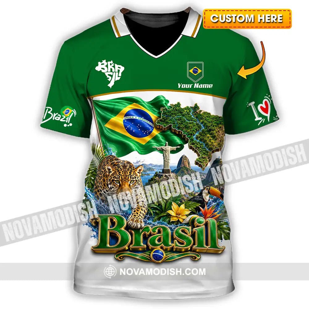 Unisex Shirt - Custom Brasil Shirt - T-shirt