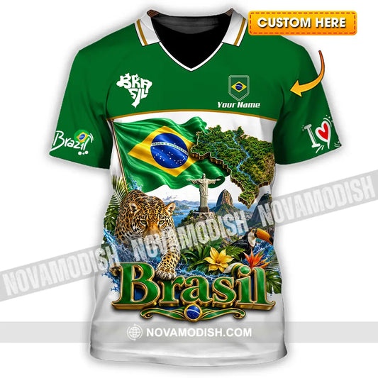 Unisex Shirt - Custom Brasil Shirt - T-shirt