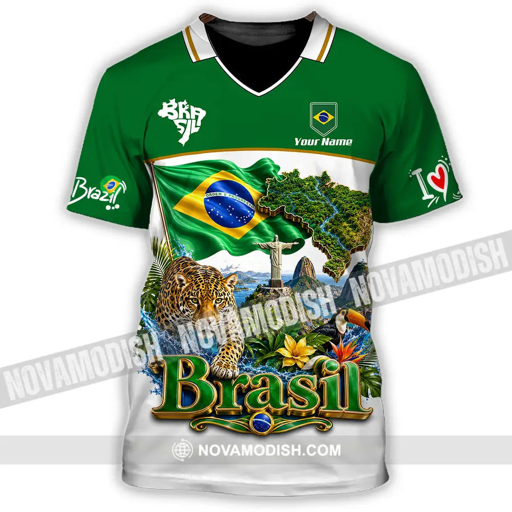 Unisex Shirt - Custom Brasil Shirt - T-Shirt / S - T-shirt