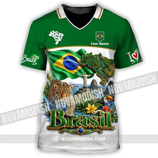 Unisex Shirt - Custom Brasil Shirt - T-Shirt / S - T-shirt