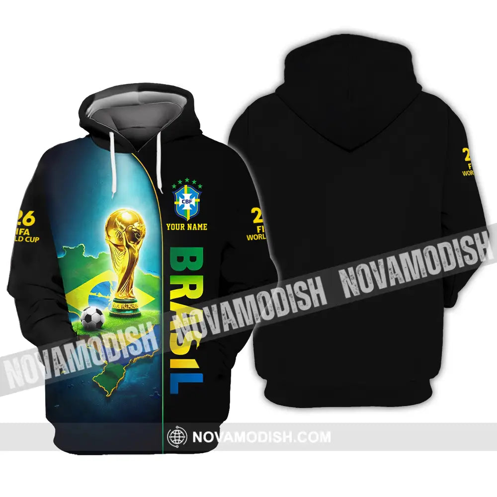 Unisex Shirt - Custom Brasil World Cup 2026 3D Shirt - Hoodie / S - T-shirt