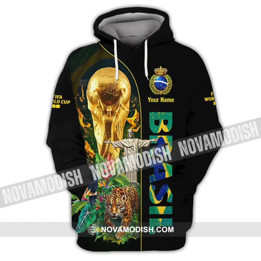 Unisex Shirt - Custom Brasil World Cup 2026 3D Shirt Hoodie / S T-shirt
