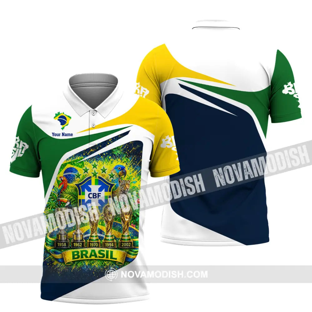 Unisex Shirt - Custom Brasil World Cup 2026 3D Shirt - Polo Shirt / S - T-shirt