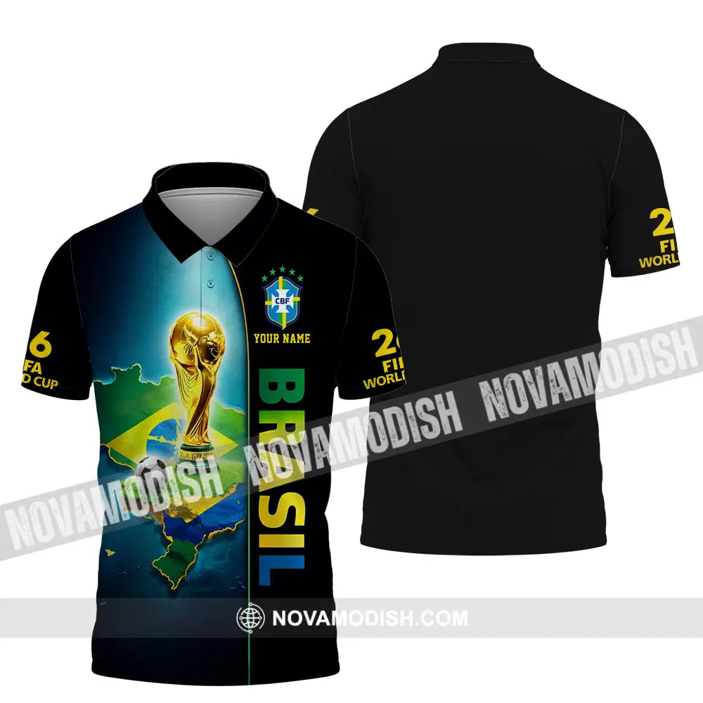 Unisex Shirt - Custom Brasil World Cup 2026 3D Shirt - Polo Shirt / S - T-shirt