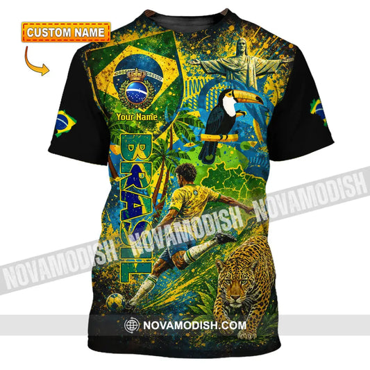 Unisex Shirt - Custom Brasil World Cup 2026 3D Shirt - T-shirt