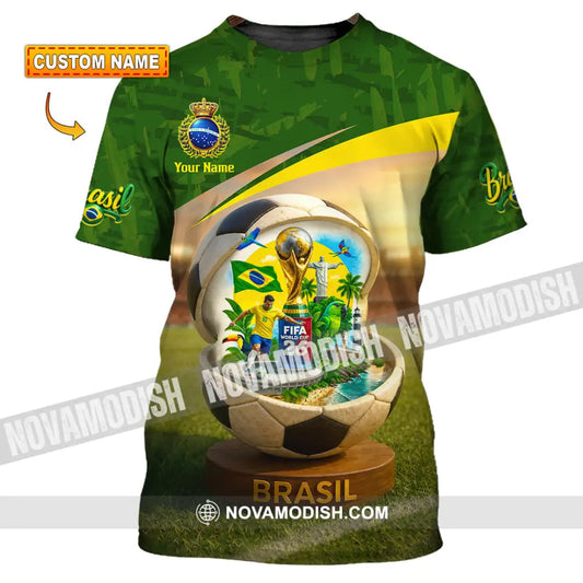 Unisex Shirt - Custom Brasil World Cup 2026 3D Shirt T-shirt