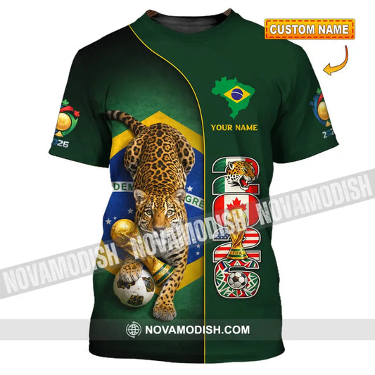 Unisex Shirt - Custom Brasil World Cup 2026 3D Shirt T-shirt
