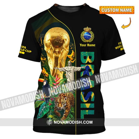 Unisex Shirt - Custom Brasil World Cup 2026 3D Shirt T-shirt
