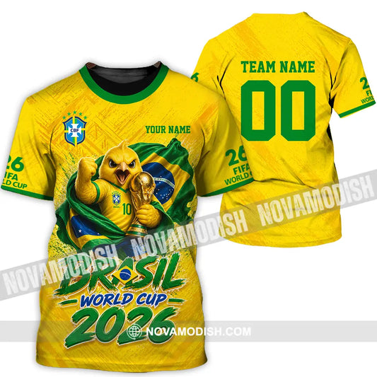 Unisex Shirt - Custom Brasil World Cup 2026 3D Shirt - T-Shirt / S - T-shirt