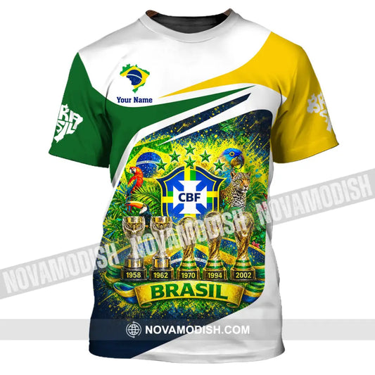 Unisex Shirt - Custom Brasil World Cup 2026 3D Shirt - T-Shirt / S - T-shirt