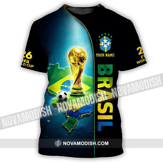 Unisex Shirt - Custom Brasil World Cup 2026 3D Shirt - T-Shirt / S - T-shirt