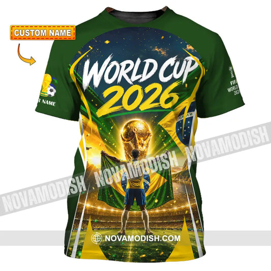 Unisex Shirt - Custom Brasil World Cup 2026 Shirt - T-shirt