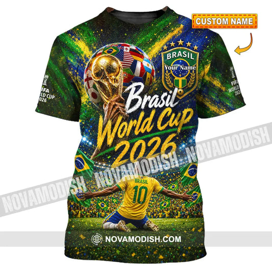 Unisex Shirt - Custom Brasil World Cup 2026 Shirt - T-shirt