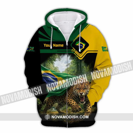 Unisex Shirt - Custom Brasil Shirt - Zipper Hoodie / S - T-shirt