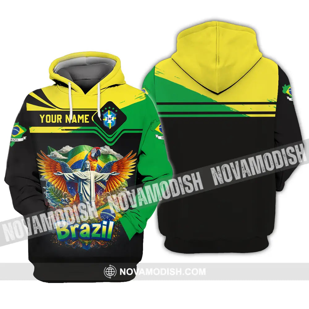 Unisex Shirt - Custom Brazil 3D Shirt Hoodie / S T-shirt