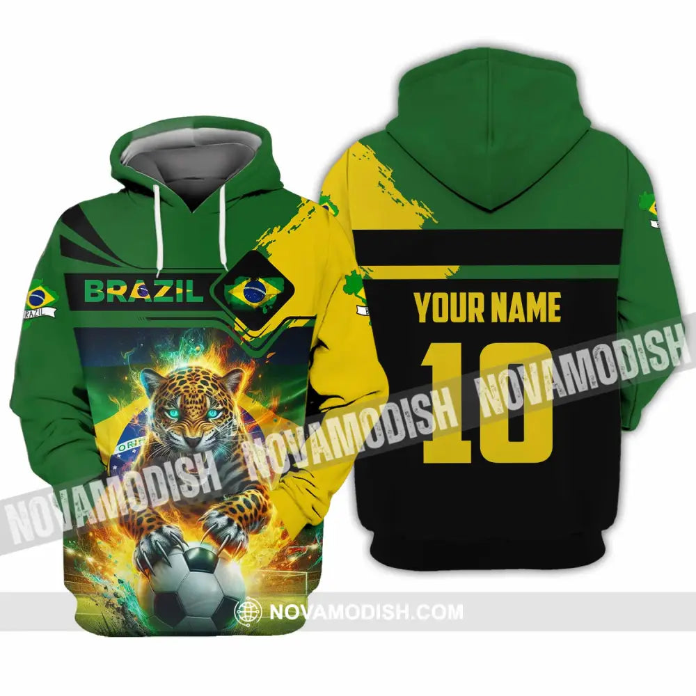 Unisex Shirt - Custom Brazil 3D Shirt Hoodie / S T-shirt