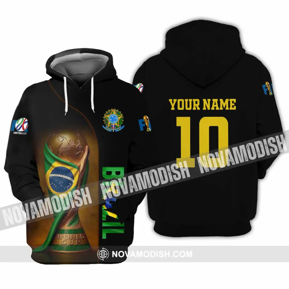 Unisex Shirt - Custom Brazil 3D Shirt Hoodie / S T-shirt