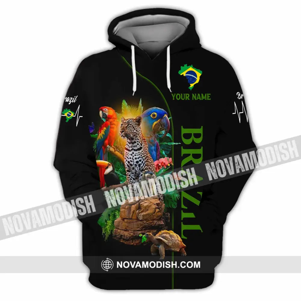 Unisex Shirt - Custom Brazil 3D Shirt Hoodie / S T-shirt