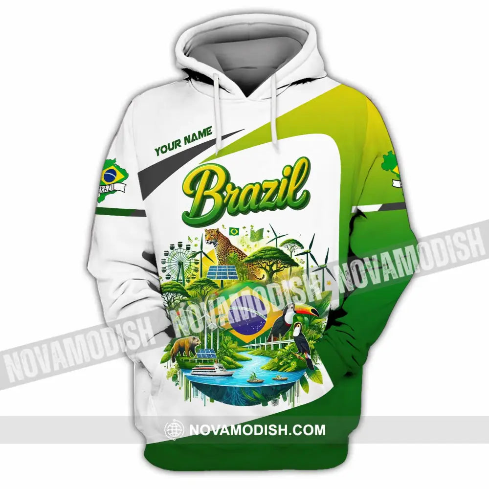 Unisex Shirt - Custom Brazil 3D Shirt Hoodie / S T-shirt