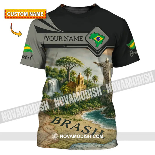 Unisex Shirt - Custom Brazil 3D Shirt T-shirt