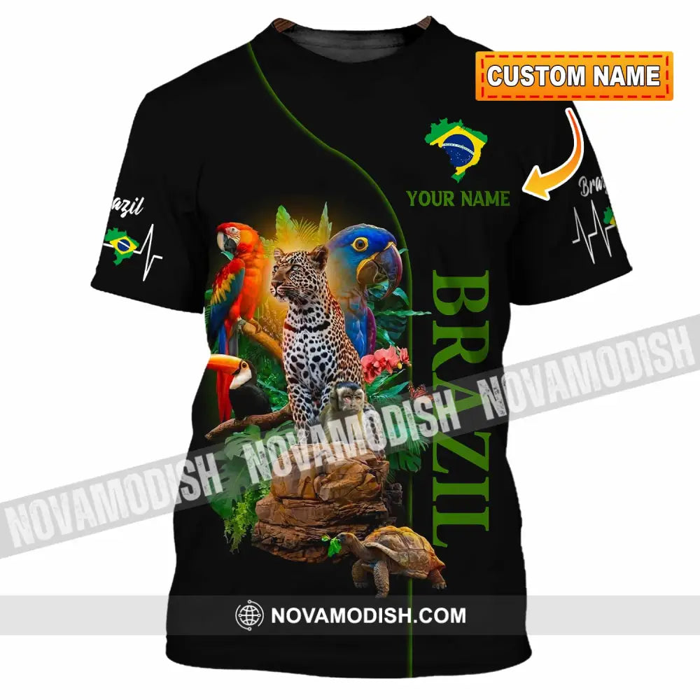 Unisex Shirt - Custom Brazil 3D Shirt T-shirt