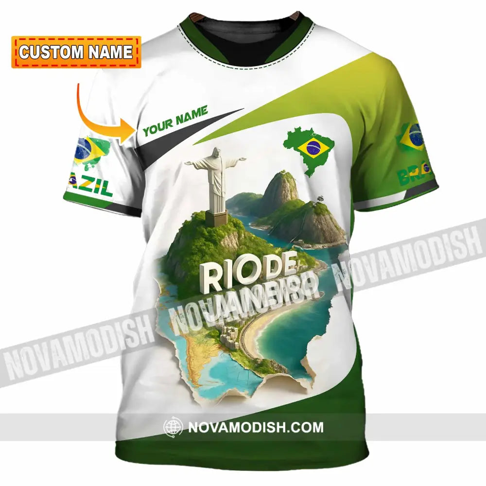 Unisex Shirt - Custom Brazil 3D Shirt T-shirt