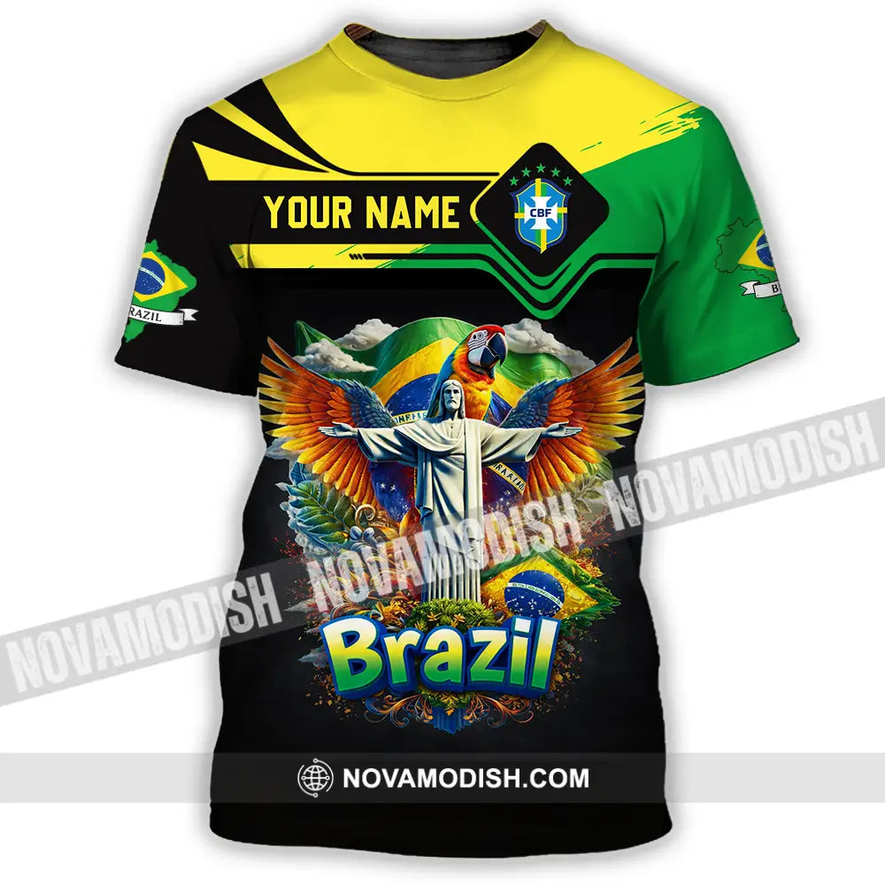Unisex Shirt - Custom Brazil 3D Shirt T-Shirt / S T-shirt