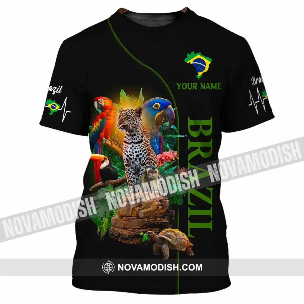 Unisex Shirt - Custom Brazil 3D Shirt T-Shirt / S T-shirt
