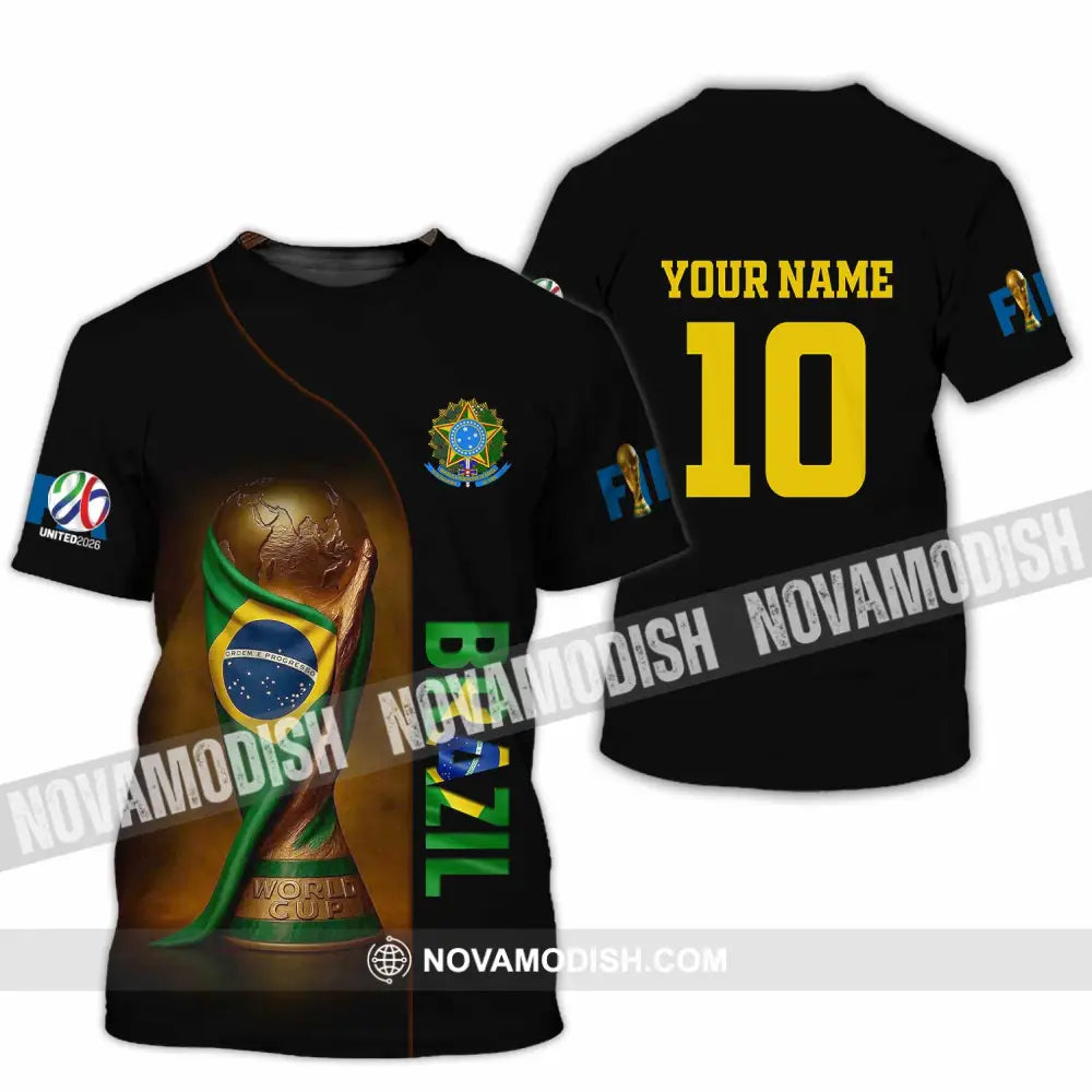 Unisex Shirt - Custom Brazil 3D Shirt T-Shirt / S T-shirt