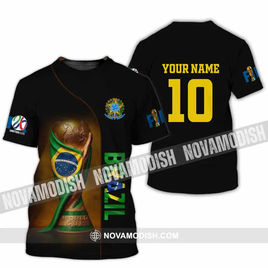 Unisex Shirt - Custom Brazil 3D Shirt T-Shirt / S T-shirt