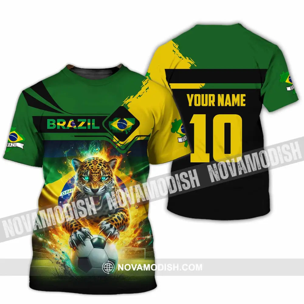 Unisex Shirt - Custom Brazil 3D Shirt T-Shirt / S T-shirt