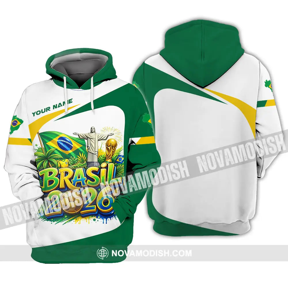 Unisex Shirt - Custom Brazil Fifa Club World Cup 2026 3D Shirt Hoodie / S T-shirt