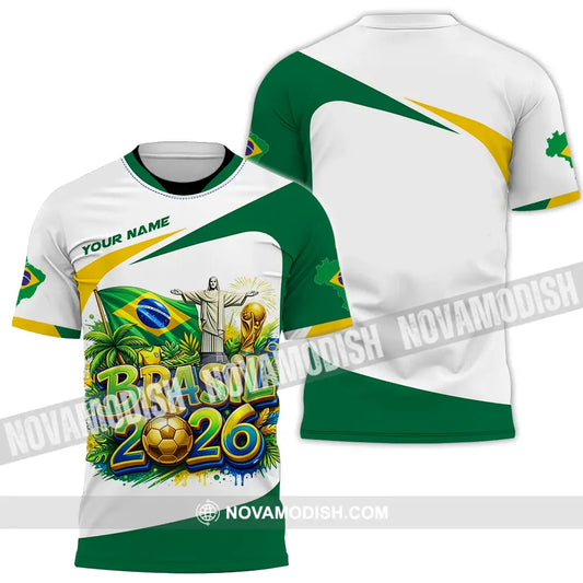 Unisex Shirt - Custom Brazil Fifa Club World Cup 2026 3D Shirt T-Shirt / S T-shirt