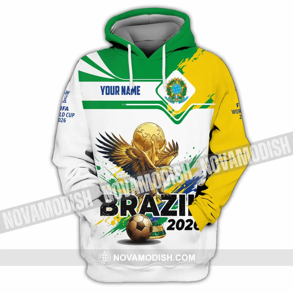 Unisex Shirt - Custom Brazil Fifa World Cup 2026 3D Shirt Hoodie / S T-shirt