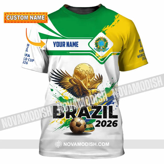 Unisex Shirt - Custom Brazil Fifa World Cup 2026 3D Shirt T-shirt
