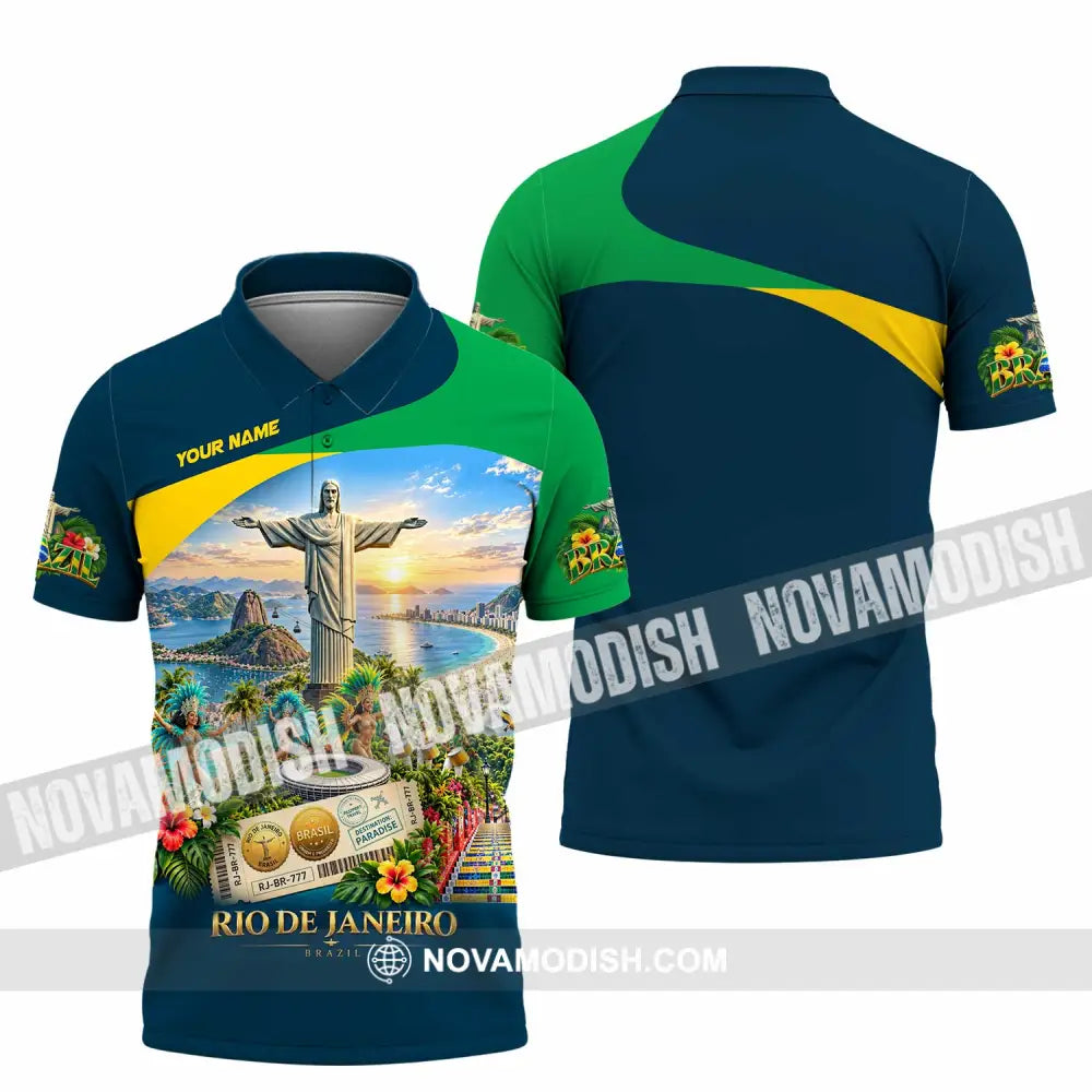 Unisex Shirt - Custom Brazil Shirt - Polo Shirt / S - T-shirt
