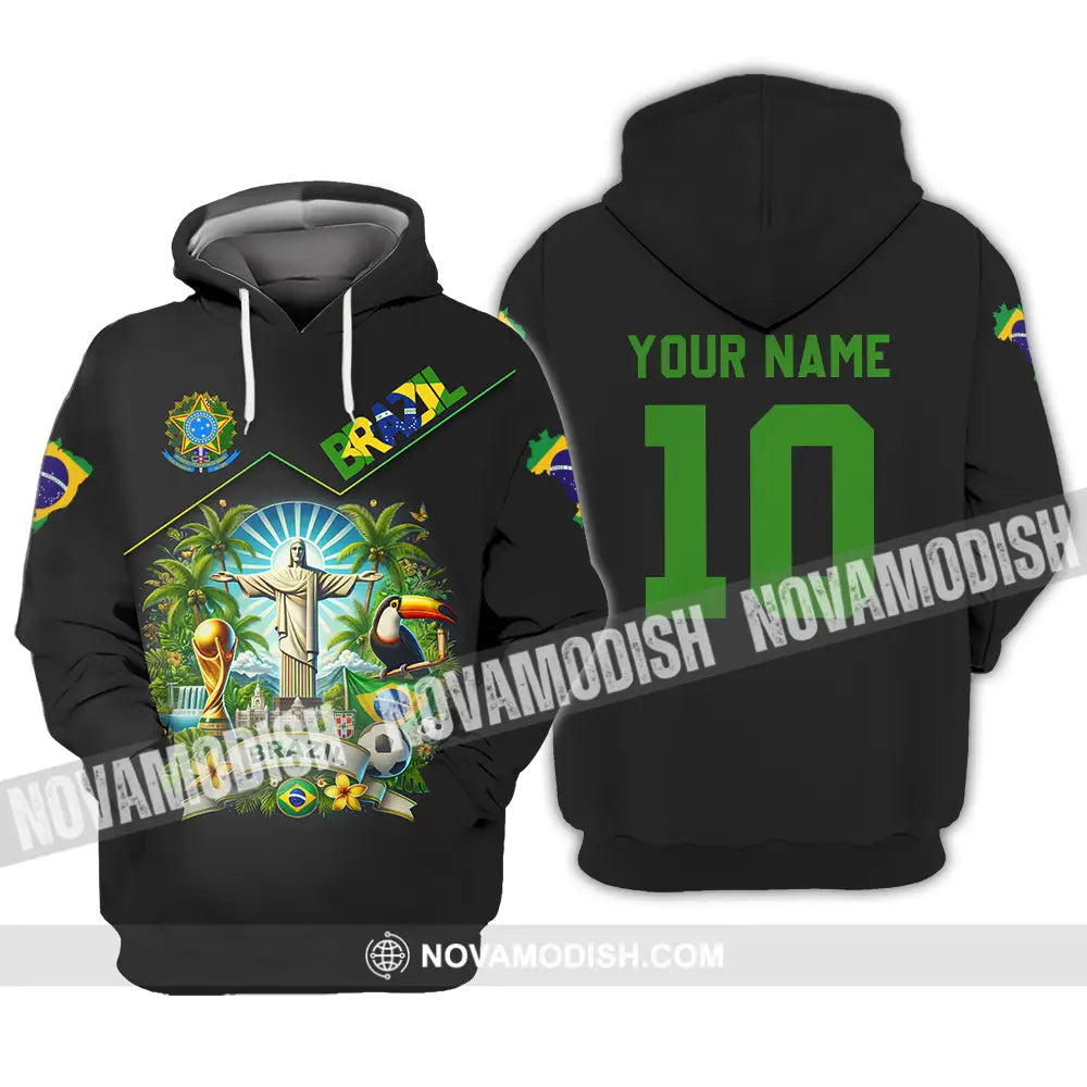 Unisex Shirt - Custom Brazil World Cup 2026 3D Shirt Hoodie / S T-shirt