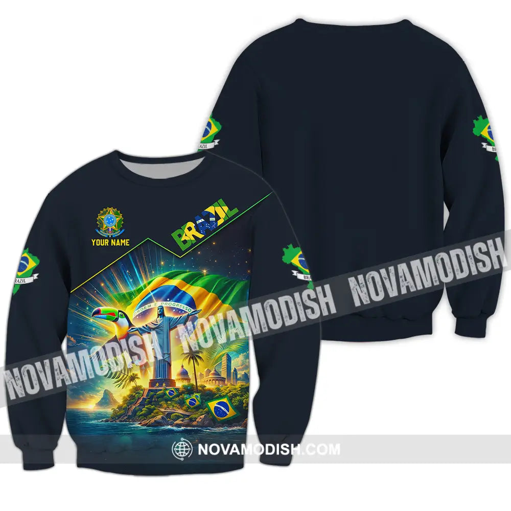 Unisex Shirt - Custom Brazil World Cup 2026 3D Shirt Long Sleeve / S T-shirt